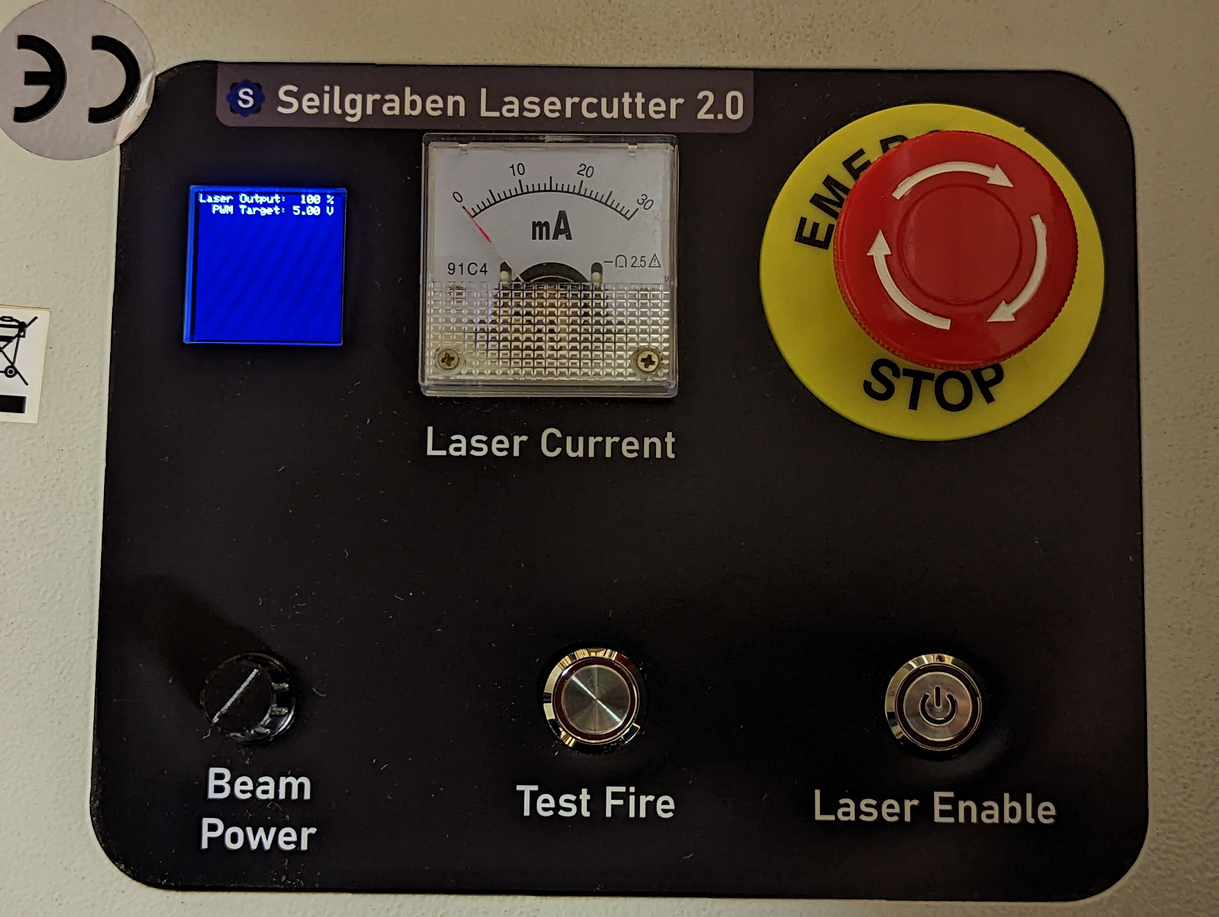 Lasercutter internals